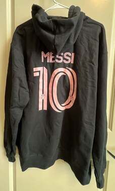 💥💥Inter Miami CF Lionel Messi 10 Hoodie Black Size XL